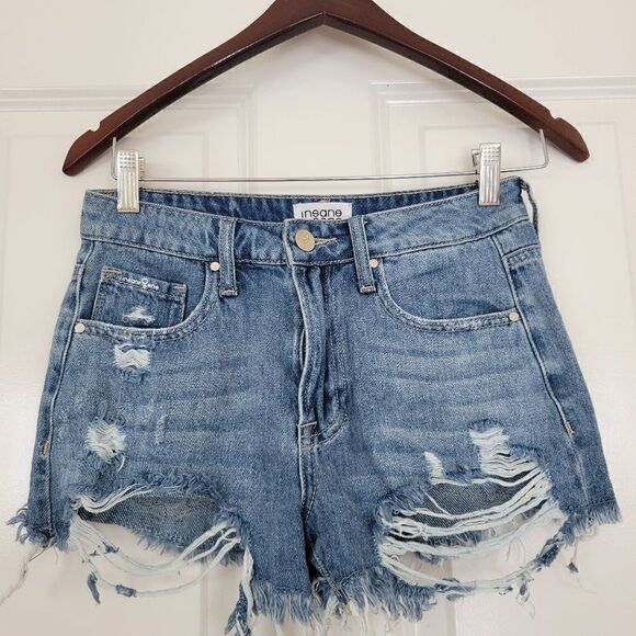 Ineane Oene Denim  Shorts Mid-Waist size xs. - Picture 1 of 9
